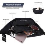 DAFTER Polyester Waist Bag for Unisex Premium Stitching, Zippers, Waterproof pocket for Hiking Travel Camping Running Sports Outdoors with Adjustable Strap - Image 6