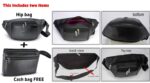 Waist Bag + Multipurpose Bag Combo for Men & Women and | Faux Leather Material | Water Resistant Waist Pouch for Travel & Daily Use | Adjustable Belt with Zip Compartments – Asroy (Latest) - Image 3