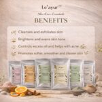Le'ayur Skincare Combo Of Multani Mitti, Rose Petal, Orange Peel, Neem, Sandalwood, French Green Clay, Dead Sea Clay Powders 50-50 Grams Each - Image 5