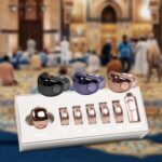 Smart Tasbih Zikr Rings, 5 Size(16/18/20/22/24mm) Interchangeable Tasbih Counter Rings,APP Support Digital Counter Prayer Reminder Rings, Waterproof 4 Digit Finger Counter for Muslims (P) - Image 3