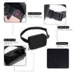 WITROMAN Belt Bag for Women, Black, Large, Everywhere Belt Bag Fanny Pack Crossbody Bags, Waist Packs with 3 Pockets - Image 5