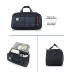 uppercase Topo 55Cm Duffle Bag, 44 Lts, Dust Resistant Travel Bag, Spacious Main Compartment, Adjustable Shoulder Strap, Sustainable Duffle Bag For Women & Men, 1500 Days Warranty (Blue, Polyester) - Image 3