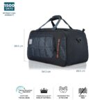 uppercase Topo 55Cm Duffle Bag, 44 Lts, Dust Resistant Travel Bag, Spacious Main Compartment, Adjustable Shoulder Strap, Sustainable Duffle Bag For Women & Men, 1500 Days Warranty (Blue, Polyester) - Image 5