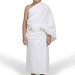 Kids (Bacche ka) Ihram Belt | Hajj Umrah | White PU Leather | Adjustable Waist Size 19–25 | 2 Pockets | Sharia Compliant | Al-Harmain - Image 7
