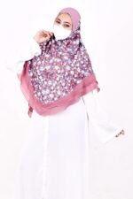 Women's Floral Printed Hijab | Ready-to-Wear Modest Headscarf | Lightweight Soft Fabric Instant Hijab | Elegant Scarf for Prayer and Casual Outfits - Image 4