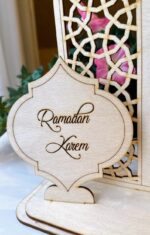 Haoser Wooden Ramadan Calendar Ramadan Mubarak Decor Eid Decoration Sign Ramadan Kareem Islamic Table Decor Ramadan Gifts Ramadan decorations for home Ramzan decoration items - Image 4