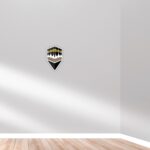 woopme ® Qibla Compass Arrow Direction Praying Sticker for Wall Floor Prayer Room Home House Kids Room Vinyl Printed Stickers L x H 15 x 25 Cms - Image 4