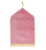 KETOSTICS® Velvet Kids Prayer Mat 50x80 CM Musalla Janamaz for Namaz Muslim Brown (Pink) - Image 3