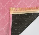 KETOSTICS® Velvet Kids Prayer Mat 50x80 CM Musalla Janamaz for Namaz Muslim Brown (Pink) - Image 5