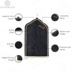 Jannat Premium Customized Black Janamaz Prayer Mat with Embroidered Name | Soft Velvet Musalla for Salah, Namaz & Ramadan | Personalized Muslim Prayer Rug - Image 4