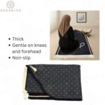 Jannat Premium Customized Black Janamaz Prayer Mat with Embroidered Name | Soft Velvet Musalla for Salah, Namaz & Ramadan | Personalized Muslim Prayer Rug - Image 7
