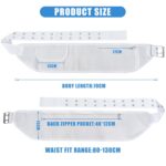 Ihram Belt for Men Hajj Umrah - Adjustable Ihram Money Belt with Pockets Hajj Belt Fashion Waist Packs Umrah Essentials Free-Size, White, One Size, Style a - Image 4