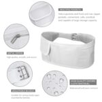 Ihram Belt for Men Hajj Umrah - Adjustable Ihram Money Belt with Pockets Hajj Belt Fashion Waist Packs Umrah Essentials Free-Size, White, One Size, Style a - Image 5