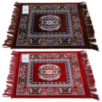 Kuber Industries Prayer Mat (Brown and Maroon, Velvet, Standard) - Image 5
