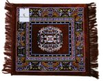 Kuber Industries Prayer Mat (Brown and Maroon, Velvet, Standard) - Image 6