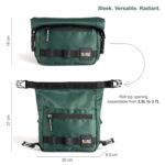 MONKEY TROOPERS Radiant Waist Bags for Men Women- Premium Stitching, Branded Zippers, Water resistant pocket, Fanny pack for Hiking Travel, Lightweight & Tough, Quick-Access Pocket (Dark Green) - Image 4
