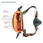 MONKEY TROOPERS Radiant Waist Bags for Men Women- Premium Stitching, Branded Zippers, Water resistant pocket, Fanny pack for Hiking Travel, Lightweight & Tough, Quick-Access Pocket (Dark Green) - Image 5