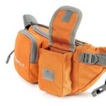 Tripole Axis Waist Pack and Fanny Bag | for Men & Women | Utility Waist Bag for Travel, Hiking & Everyday Use (Orange) - Image 4