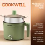 Cookwell Multipurpose Cook Kettle With 1.5L Nonstick Inner Pot, Stainless Steel Mess, Idli Stand, Stainless Steel Steamer, Egg Tray (600W) - Image 7