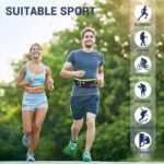 3 Pocket Running Belt, Waterproof Fanny Pack for Women Men, Workout Running Waist Pack Bag with Foldable Water Bottle Holder, Adjustable Running Pouch Phone Holder Accessories - Image 6
