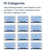 200 Essential Arabic Words Vocabulary Flash Cards Flashcard for Beginners Adults | Learn Arabic for Beginners Adult - Image 8