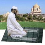 Club Bollywood®Muslim Prayer Rug Prayer Mat Worship Rugs Prayer Blanket for Kids Men Green|Home & Garden | Blankets & Throws|1 Piece Muslim Prayer Rug - Image 3