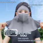Full Face Mask for Sun Protection, 3D Face Cover for Women, UPF 50+ Summer Face Mask for Women, Breathable Ice Silk Cooling UV, Reusable, driving and hiking - Image 5