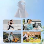 Full Face Mask for Sun Protection, 3D Face Cover for Women, UPF 50+ Summer Face Mask for Women, Breathable Ice Silk Cooling UV, Reusable, driving and hiking - Image 7
