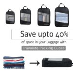 TRAVALATE Multiple Size Packing Cubes for Carry on Suitcase Organizer Bags | Set of 4 Space Saver Luggage Organizer Cubes for Travel | Black - Image 4