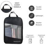 TRAVALATE Multiple Size Packing Cubes for Carry on Suitcase Organizer Bags | Set of 4 Space Saver Luggage Organizer Cubes for Travel | Black - Image 6