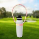 Water Bottle Carrier Water Bottle Handle for Outdoor Sports Traveling Biking Pink and Yellow | Sports Equipment | Outdoor Sports Gear | Exercise Gear - Image 8