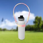 Water Bottle Carrier Water Bottle Handle for Outdoor Sports Traveling Biking Pink and Yellow | Sports Equipment | Outdoor Sports Gear | Exercise Gear - Image 9