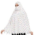Kevim Women’s Cotton Bandhani Print Sun Protection Scarf & Hijab – Breathable Full Face Cover Stole, Summer Dust Mask Head Wrap with Tassels, Lightweight UV Protection - Image 6