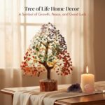 Crocon Seven Chakra Tree of Life for Positive Energy - Feng Shui Decor, Fake Bonsai, Crystals and Healing Stones, Money Tree, Room Decor 7 Chakra, Stone, Healing Crystals, Spiritual Gifts - Image 3