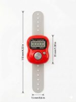 skysia Mini Hand Tally Ring Counter - 5-Digit Digital Finger Counter for Japa, Mantra, Cricket Umpire, Head Count & Exercise | Portable Tally Cricket Umpire Clicker (Pack of 1 Counter with Pouch) - Image 4