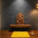 Pure Pooja Aasan Mat Puja Asan for Sitting Pooja Prayer Mat Velvet/Puja Mat/Meditation/Multipurpose Rug/Best in Quality (20X24) Handstitched RED/Yellow/Orange Colour (Yellow, Large) - Image 4