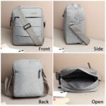 Wooum Crossbody Sling Bag for Men & Women – Water-Resistant Side Shoulder Bag with 2 Main Compartments & Zipper Pockets – Perfect for Office, Travel & Daily Use - Image 3