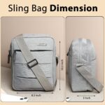 Wooum Crossbody Sling Bag for Men & Women – Water-Resistant Side Shoulder Bag with 2 Main Compartments & Zipper Pockets – Perfect for Office, Travel & Daily Use - Image 6