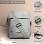 Wooum Crossbody Sling Bag for Men & Women – Water-Resistant Side Shoulder Bag with 2 Main Compartments & Zipper Pockets – Perfect for Office, Travel & Daily Use - Image 8