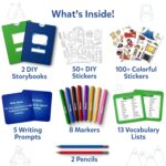 Skillmatics Storybook Art Kit - Create Adventure Stories, DIY Craft & Writing Kit with 300+ Stickers, Scrapbooking & Journal Activity, Gifts for Kids Ages 5, 6, 7, 8, 9, 10 - Image 3