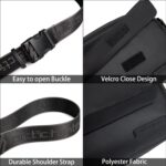 Arctic Hunter Sling Bag for Men Small 2.8L Side Bag Sleek Crossbody Bag for upto 8" iPad Premium Shoulder Bag for Travel Water-resistant Messenger Bag for Office Daily Casual, Black - Image 6