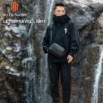 Arctic Hunter Sling Bag for Men Small 2.8L Side Bag Sleek Crossbody Bag for upto 8" iPad Premium Shoulder Bag for Travel Water-resistant Messenger Bag for Office Daily Casual, Black - Image 7