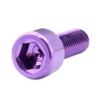 4Pcs Aluminum Alloy Bike Water Bottle Cage Bolts Holder Socket Screws Purple| Sports Equipment | Outdoor Sports Gear | Exercise Gear - Image 3