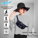 F Gear Trail Marpat Navy Camo Waist Pouch | 1 Compartment & 3 Pockets | Rugged Outdoor Waist Bag | Lightweight Water-Resistant Stylish & Comfortable Fanny Pack, Travel, Hiking & Cycling Pouch - Image 6