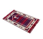 PRISCILLA Cotton Musallah Janamaz Mat 4 x 2 Feet - Islamic Prayer Mat for Muslims - Soft Meditation/Asan/Multipurpose Rug Travel Namaz Mat for Men & Women, 27 x 44 Inches, (Design 6) - Image 6
