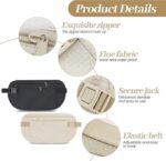 Hidden Waist Bag Secure Travel Money Belt Undercover Hidden RFID Blocking Wallet Anti Theft Passport Wallets for Men & Women Waist Pouch Purse Travel Accessories (1PC)(Multi) - Image 3
