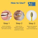 STIM Plus Toothbrush | 4,500+ Ultra-Soft Bristles | Tapered Tips for Sensitive Teeth | Gentle on Gums & Enamel | Adults | Mixed Colors | Toothbrush + Interdental Brush (Pack of 2) - Image 7