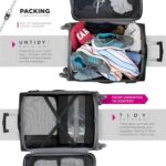 FATMUG Polyester Packing Cubes Travel Bag Organiser Set of 7(L, M, S, Slim, Shoe Pouch, Laundry Bag & Pouch, Black ) - Image 6