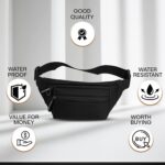PEEPER Unisex Waist Bag, Multipurpose Utility Waist Pouch, Fanny Pack for Men, Cross Body Strap to Leg or Hip, for Motorcycling, Outdoor, Hiking, Adventure, and Travel Waist Bag for Women - Image 3