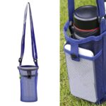 Water Bottle Carrier Trendy Water Bottle Sleeve for Trekking Camping Outdoor Blue| Sports Equipment | Outdoor Sports Gear | Exercise Gear - Image 5